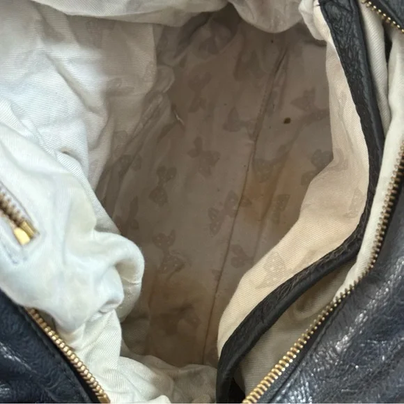 Vintage See by Chloe Funny Love Black Leather Shoulder Bag with Flaw - Picture 12 of 16